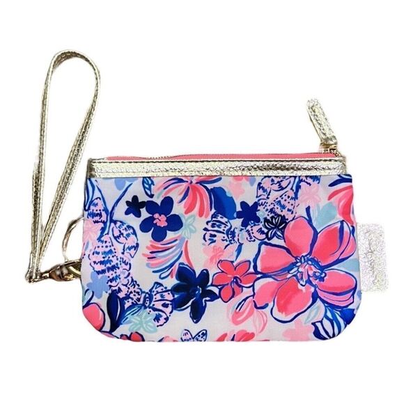 NWT LILLY PULITZER PARTY LIKE A LOBSTAR WRISTLET WALLET - Picture 1 of 7